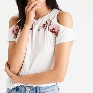 American Eagle Soft & Sexy Embroidered Tee